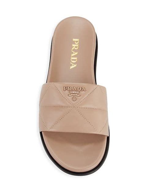 prada slider|saks prada slides.